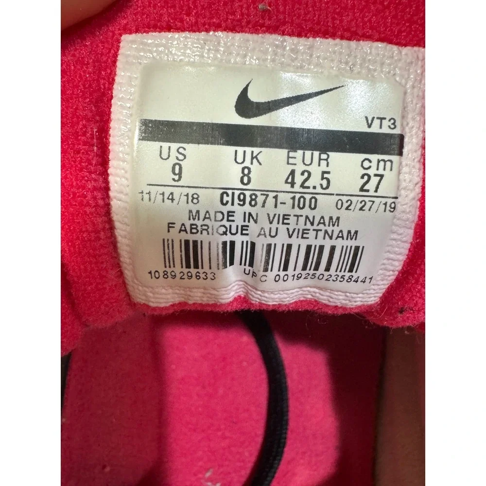 Nike Air Max 97 Neon Volt Pink Black Men 9 Running‎ Shoes CI9871-100
